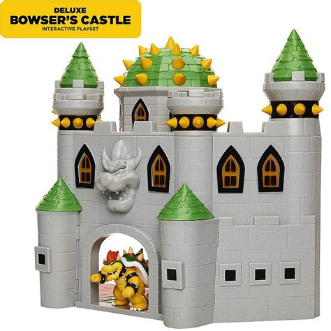 Buy Action Figure World Of Nintendo Super Mario Deluxe Playset Bowser Castle