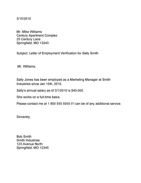Confirmation Of Employment Letter Template Australia Collection