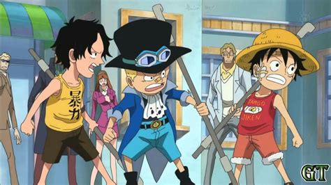 Luffy Ace Sabo Brothers Young Childhood One Piece Menina Anime