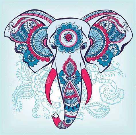 Colorful Elephant Drawing At Explore Collection Of