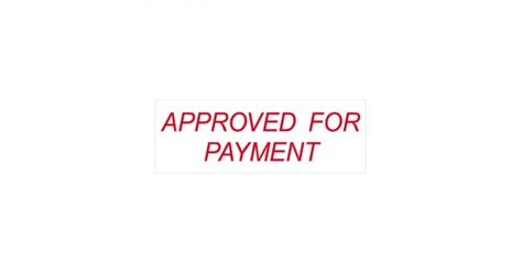 Approved For Payment Stock Stamp 491134 Rubber Stamps Online Singapore