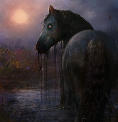 Folk Horror Revival Dark Fantasy Art Mythical Creatures Fantasy Horses