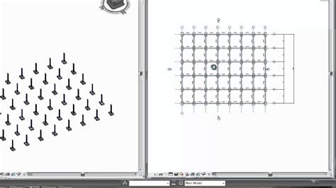 Revit Structure Basics Grids Columns Beams And Beam Systems Youtube