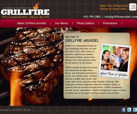 Grillfire American Grill Arundel Mills Restaurant Recipes Food