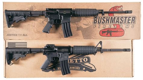 Two Ar 15 Pattern Semi Automatic Carbines W Boxes Rock Island Auction