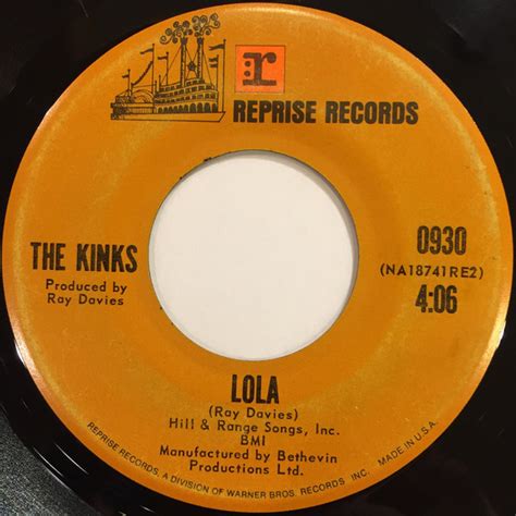 The Kinks Lola 1970 Santa Maria Pressing Vinyl Discogs