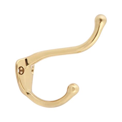 These polished chrome towel hooks are from trusted australian manufacturer, tradco hardware and feature complement your brass towel hooks with polished brass furniture handles on your vanity. Polished Brass Solid Brass Coat and Hat Hook-17020-003 ...