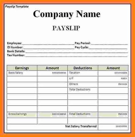 Name of employee, his or her designation, name of employer, date of pay, month of pay, name of company. 7+ sample salary slip format in word - Simple Salary Slip