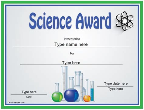 Pin On Science With Fresh Science Achievement Award Certificate