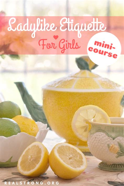 Ladylike Etiquette For Girls Mini Course Homeschool Printables For