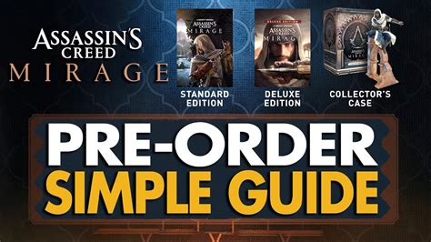 Assassin S Creed Mirage Pre Order Guide Youtube
