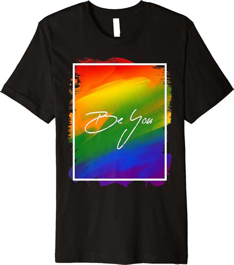 Amazon Com Be You Rainbow Flag LGBT Gay Pride Month Lesbian Bi Trans