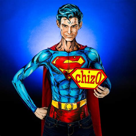 This Superman Body Paint Cosplay Is Both Awesome And