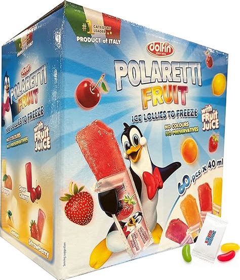 Fruit Ice Lollies 60 X 40ml Ice Lollies To Freeze Polaretti Fruit Juice