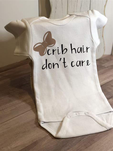 Crib Hair Dont Care Onesie By Karinaskreations01 On Etsy Minnie Ears