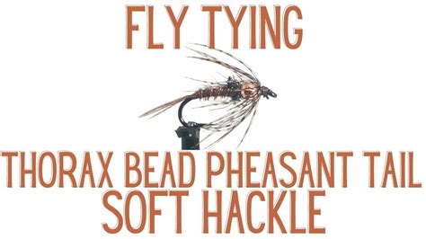 Fly Tying The Thorax Bead Pheasant Tail Soft Hackle Youtube