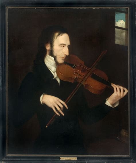 Portrait Of Nicolò Paganini Posed With The Violin Signed D Maclise