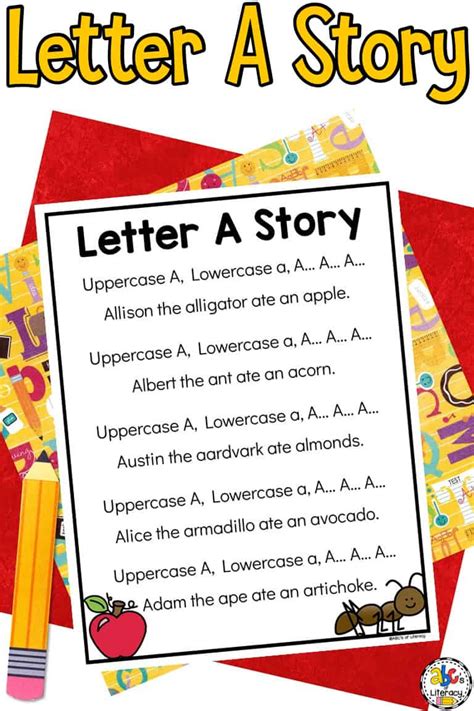 Letter A Story For Preschoolers Letter Recognition Activity