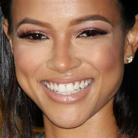 karrueche tran makeup bronze eyeshadow pink eyeshadow and nude lipstick steal her style