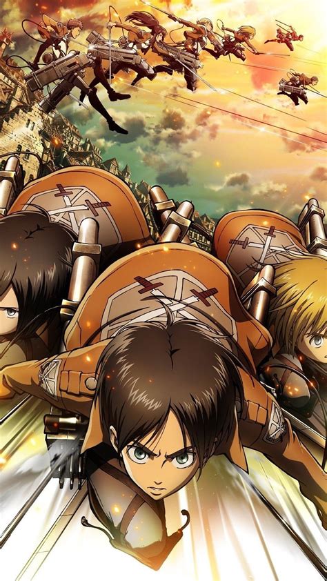 It is set in a fantasy world where humanity lives within territories surrounded by three enormous walls that protect them from. Attack On Titan Smartphone Wallpapers - Wallpaper Cave