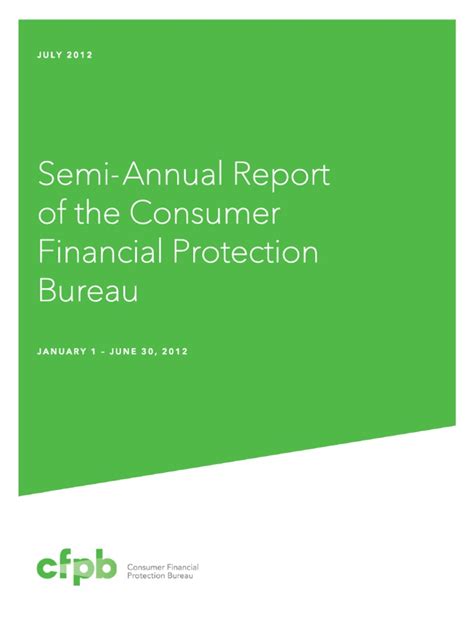 Semi Annual Report Pdf Consumer Financial Protection Bureau