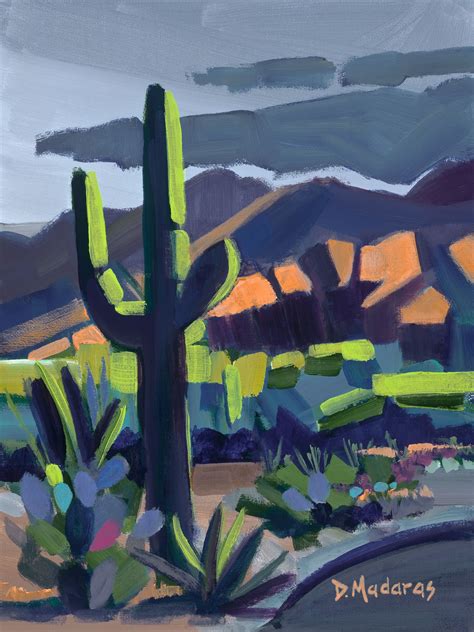 Abstract Desert Painting By Diana Madaras Desert Cubes Desert