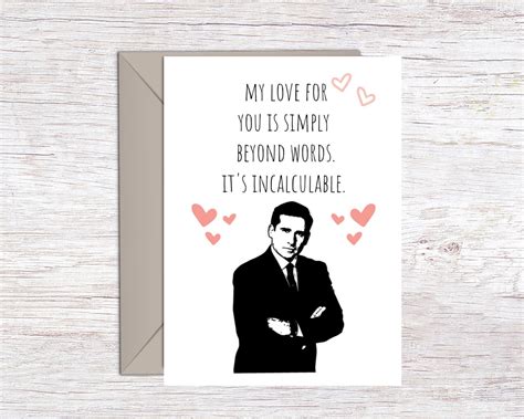 Printable The Office Michael Scott Anniversary Card The Etsy