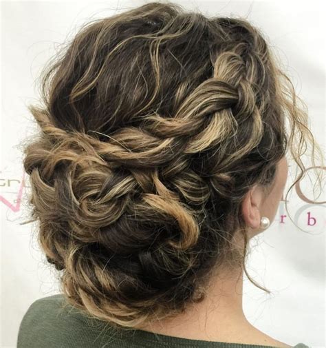 40 Creative Updos For Curly Hair Curly Hair Updo Curly Hair Beauty