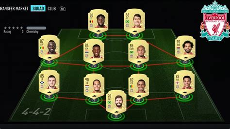 Fifa 20 Liverpool Official Fut Ratings Medias Oficiales Youtube