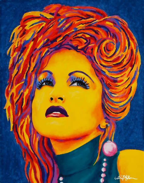 Truly Colorful Cyndi Lauper Poster Print From Original Etsy Uk