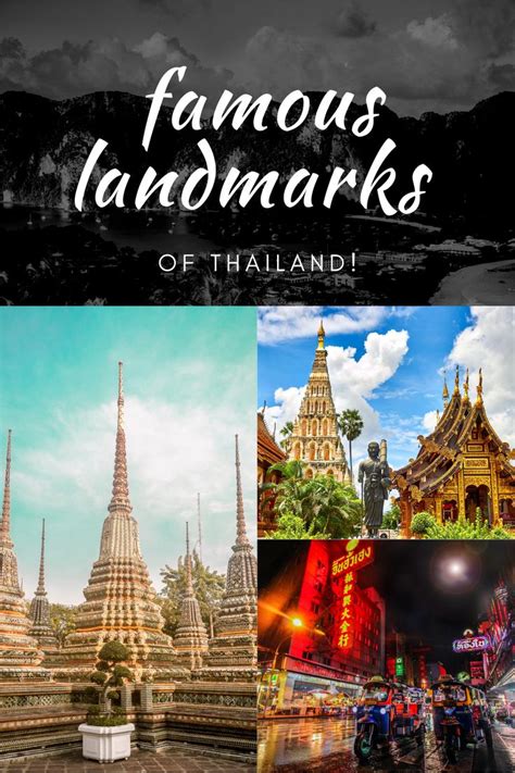 The Famous Landmarks In Thailand With Text Overlaying It That Reads
