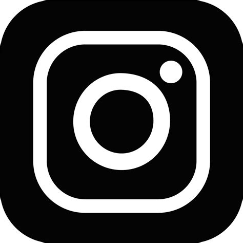 Instagram Logo Black And White Png Images 2023