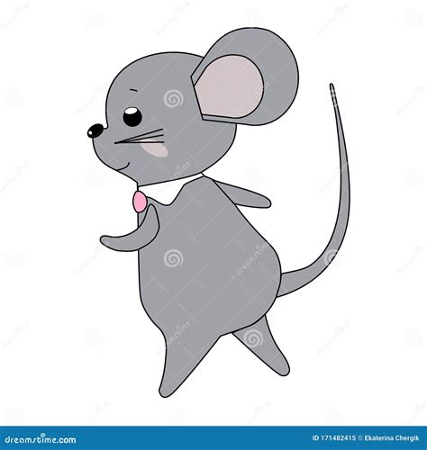 Vector Illustration Cute Dancing Mouse Stock Vector Illustration Of