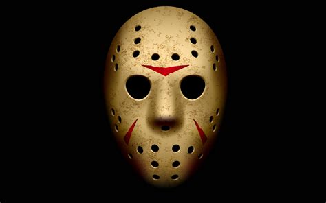 Jason Voorhees Hockey Mask Black Background Friday The 13th Wallpaper