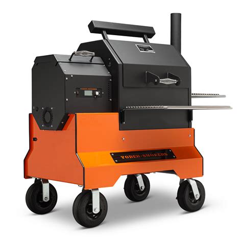 Yoder Smokers Ys480s Orange Competition Pellet Grill Modern Bbq Supply