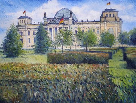 The Reichstag Berlin Germany 2009 Painting By Enver Larney