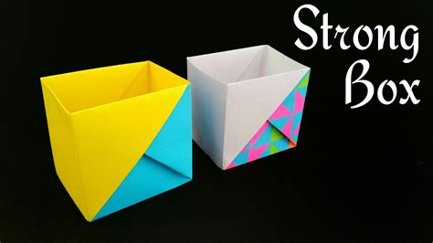 Strong Dual Tone Box From A Paper Useful Origami Tutorial By Paper