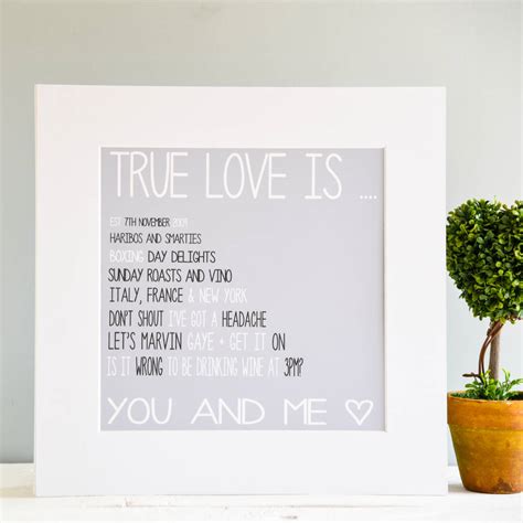Personalised Love Print By A Touch Of Verse