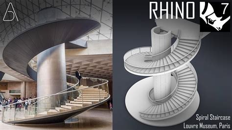 Spiral Staircase Rhino Basic Architecture Tutorials Youtube