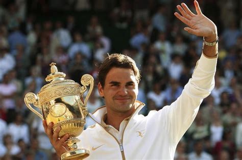 Federer Levantado El Trofeo De Wimbledon 2009 Tenis El Mundo
