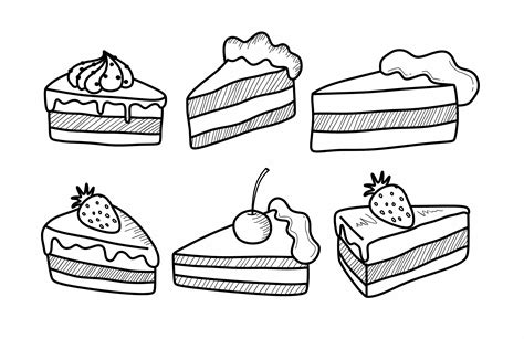 Set Of Hand Drawn Doodle Cake Graphic By Etinurhayati0586 · Creative