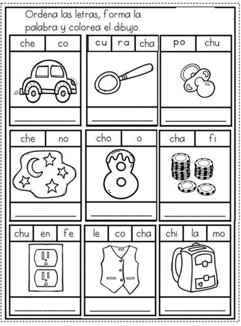 Actividad De La Letra Ch Spanish Lessons For Kids Preschool Writing