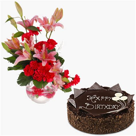 Happy Birthday Wishes Flowers Cake Best Flower Site
