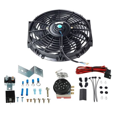 Buy 12 Black Slim Push Pull Electric Radiator Cool Fan 80w 12v Probe