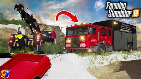 Fs19 Best Tow Truck 500000 Rescue Towing Farming Simulator 19 Youtube