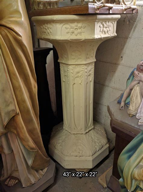 Statue Pedestals Used Church Items