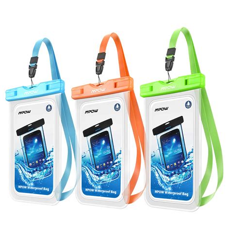 Mpow Universal Waterproof Case Ipx8 Waterproof Pouch Cellphone Dry Bag