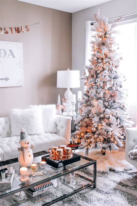 Rose gold is real but it's not made entirely of gold. Blush Pink, Rose Gold, & White Christmas Decor