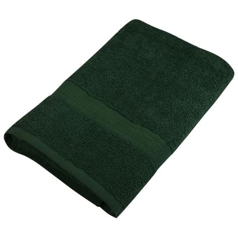 25 X 52 100 Ring Spun Cotton Hunter Green Bath Towel 105 Lb 12pack