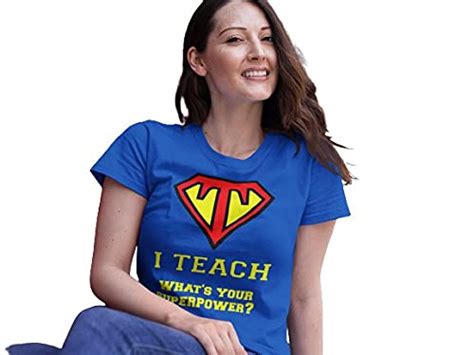 I Teach Whats Your Superpower Teacher T Shirt Womens